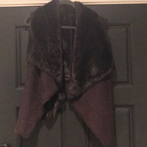 Bebe fur reversible vest